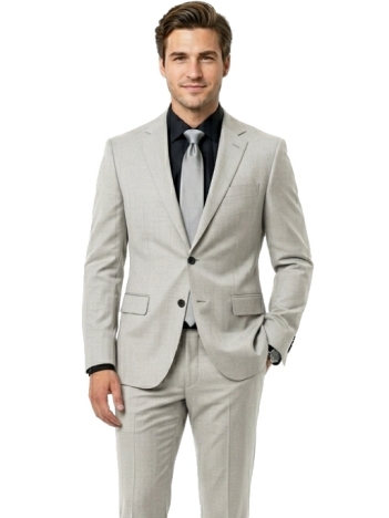 PÁNSKY OBLEK SVETLO SIVÝ