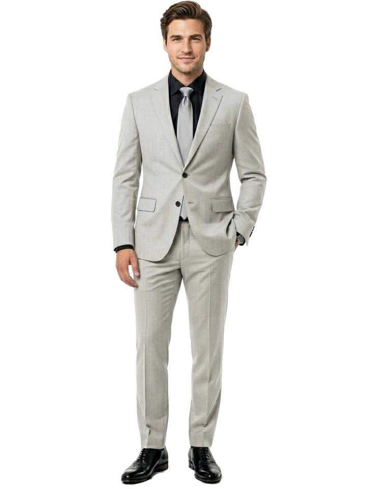 PÁNSKY OBLEK SVETLO SIVÝ