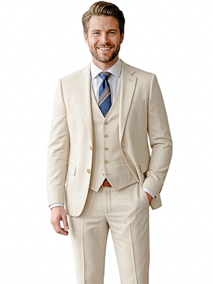 OBLEK SMOTANOVÝ S VESTOU